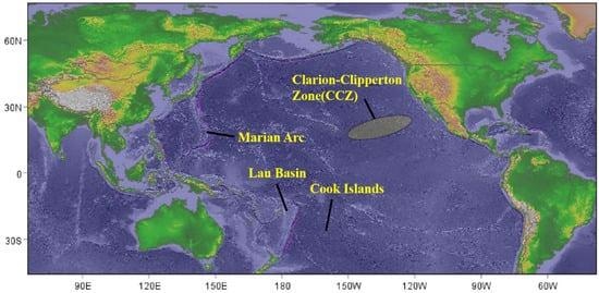 The location of Patania II in the North Pacific Ocean (map created by the authors).