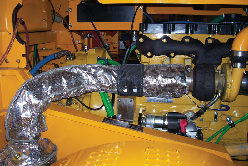 Mining exhaust with both MineWrap™ and Hard Coat