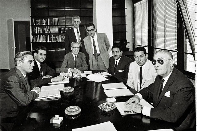 One of the first meetings of OPEC.