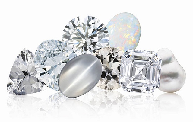 Various high-quality diamonds.