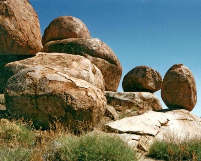 Granite boulders at Devils Marbles Conservation Reserve in the Northern Territory.