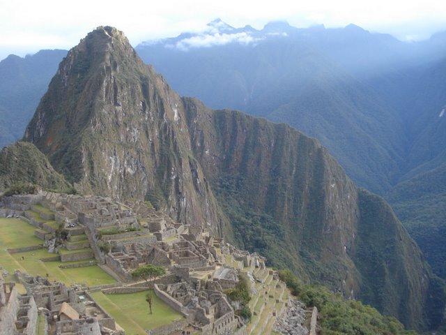Machu Picchu is situated 2,430 m (7,970 ft) above sea level.
