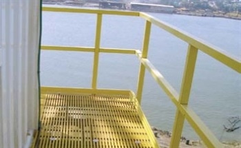 Fiberglass Grating and Handrails for Safety, Reduced Weight and Low-Maintenance on Offshore Platforms