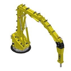 Extreme Duty, 3 Section Pedestal Boom for Gyratory Crushing – the RB900 XD