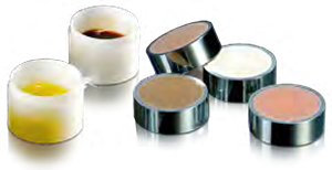 Collection pot for safe loading of pressed powders and liquids.
