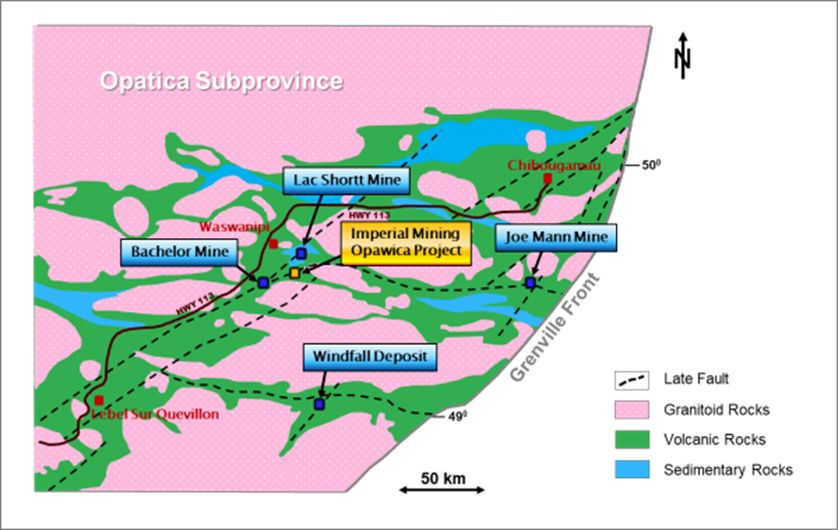 Imperial Mining Completes Data Compilation for Opawica Gold Project