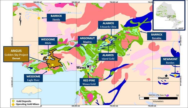Angus Gold Reports the Start of First Drill Program on Golden Sky Project
