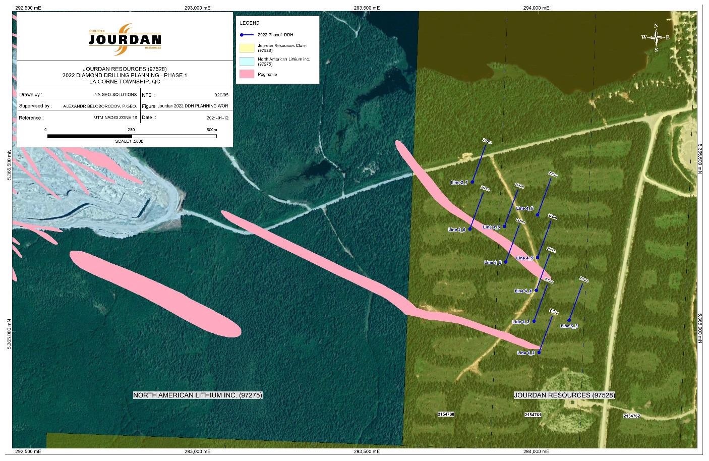 Jourdan Connects Eastern Extension of Li Pegmatite with Drilling Campaign.