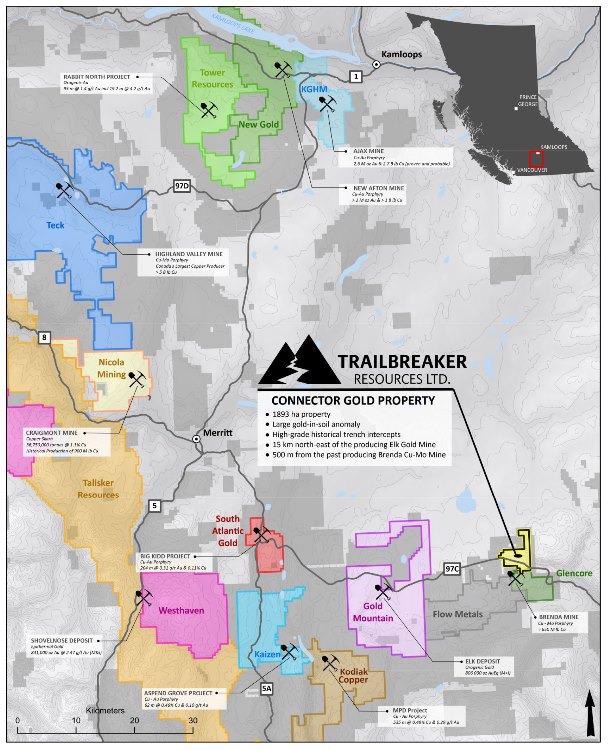 Trailbreaker Resources Announces Acquisition of the Connector Gold Property.