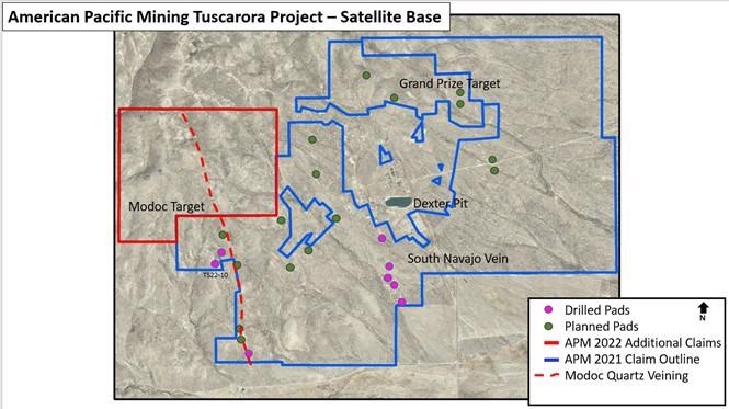 American Pacific Mining Announces an Update on Tuscarora Project in Nevada.