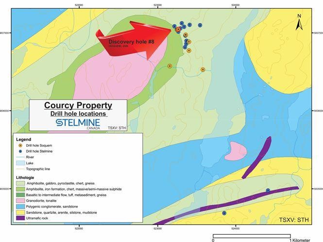 Stemline Canada Completes Phase 1 Drilling at Courcy