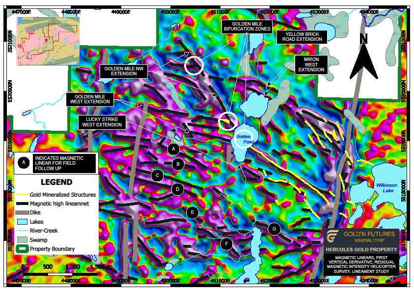 Gold’n Futures Reports Successful First Round of Interpretations of the Airborne Geophysical Surveys