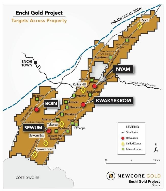 Newcore Gold Ltd. Declares Expansion Drill Program in Ghana