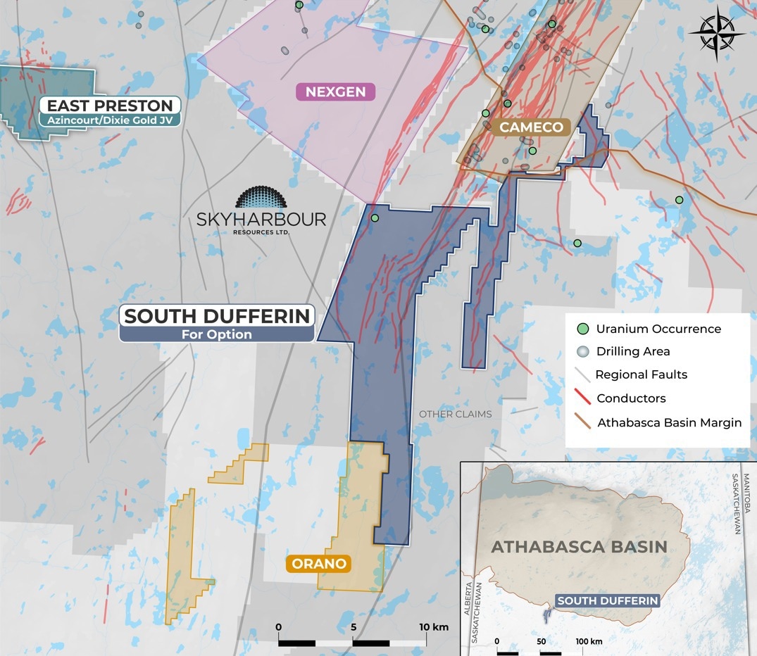 Skyharbour Resources Completes Acquisition of South Dufferin Uranium Project