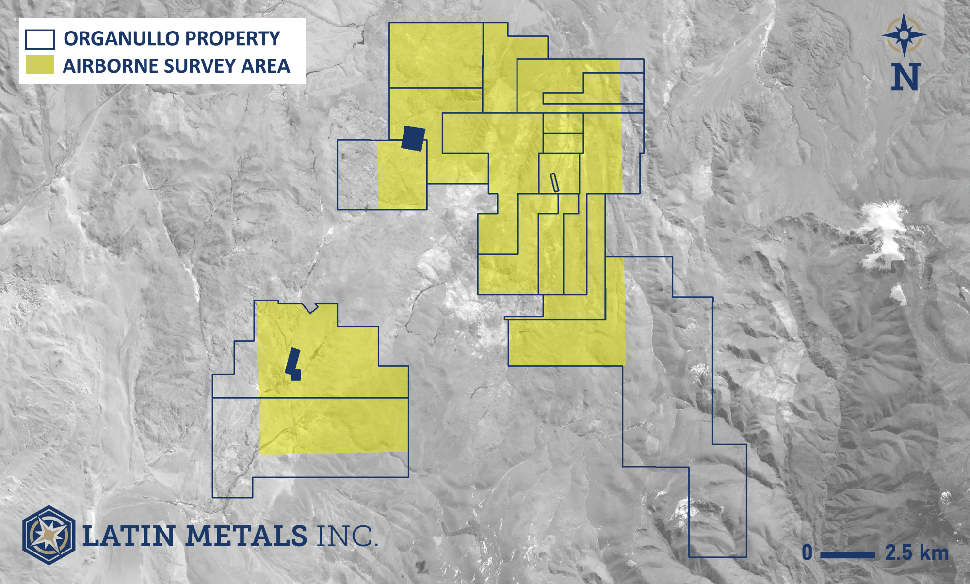 Latin Metals Completes Airborne Geophysical Survey Over Organulla Project