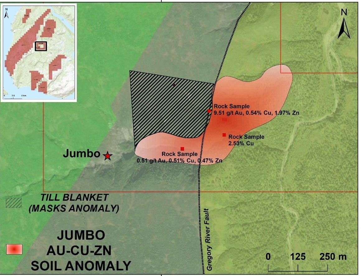 Outlining Significant CU-AU-ZN Soil Anomalies in Vital Battery Metals Field