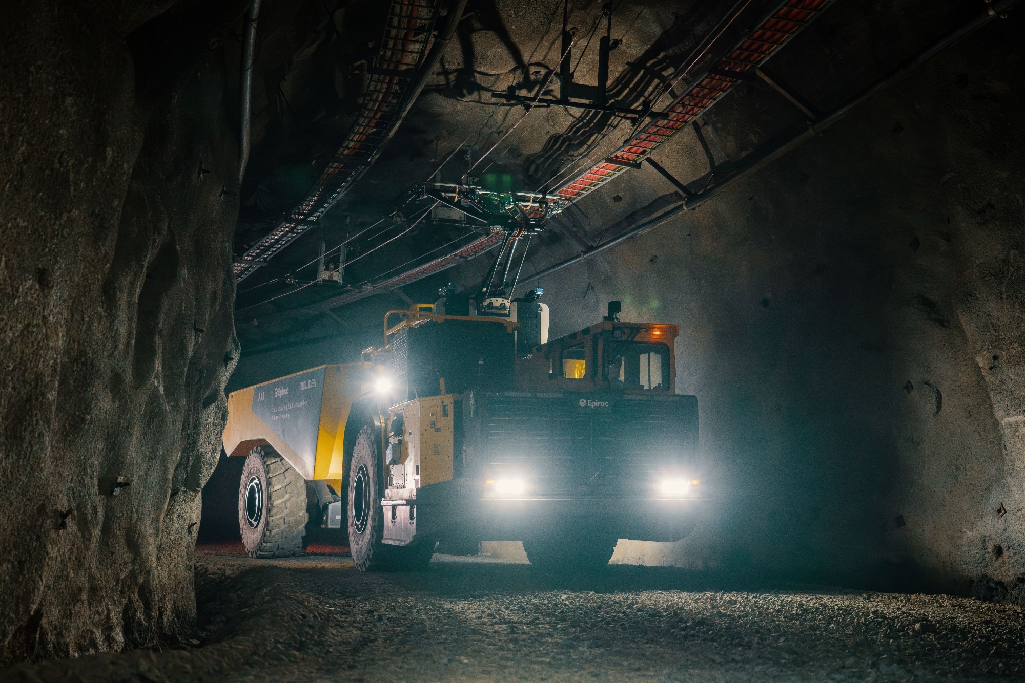 Boliden, Epiroc and ABB Make First Battery-Electric Truck Trolley System for Underground Mining a Reality