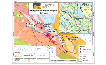 Triumph Gold Gives Update on Exploration Activities of Freegold Mountain Project