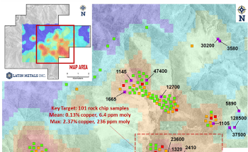 Latin Metals Announces Results of a Recently Finished Rock Sampling Program