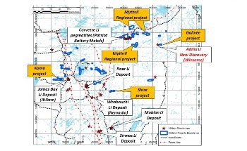 Midland Completes Evaluation of Lithium Potential on Its Wholly Owned Galinée Project