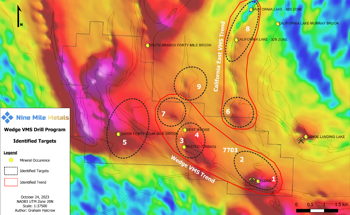 Nine Mile Metals Receives Drill Permits for Wedge Project